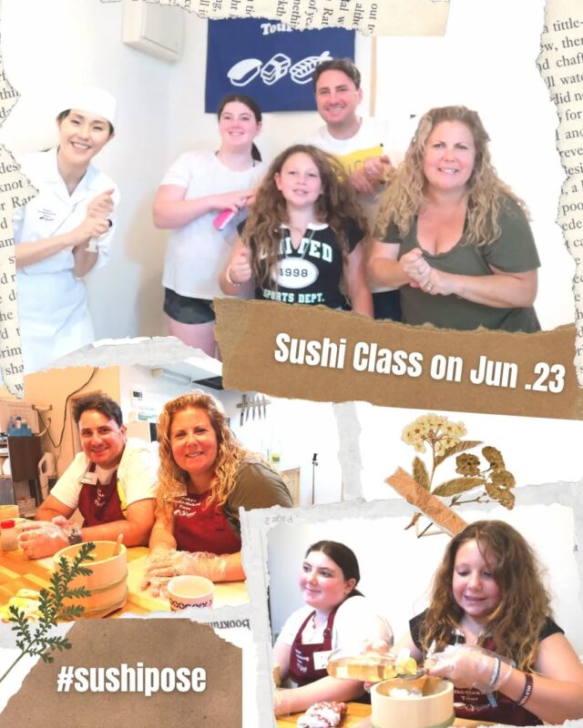 < Sushi Making Class on June 23>

Sushi Making Class for lovely guests from America.

What they made looked so beautiful.

Have a great time in Japan and Thailand!!

https://www.tokyo-sushi-making-tour.com

#sushipose #sushimaking #sushi #tokyotrip #sushiclass #cookingclasstokyo #thingstodointokyo #tokyosushi #寿司体験 #国際交流 #日本文化体験 #文化体験 #外国人と繋がりたい #寿司教室